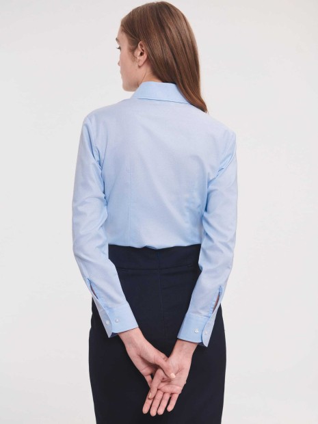 Chemises à personnaliser RUSSELL Chemise femme manches longues Oxford 
