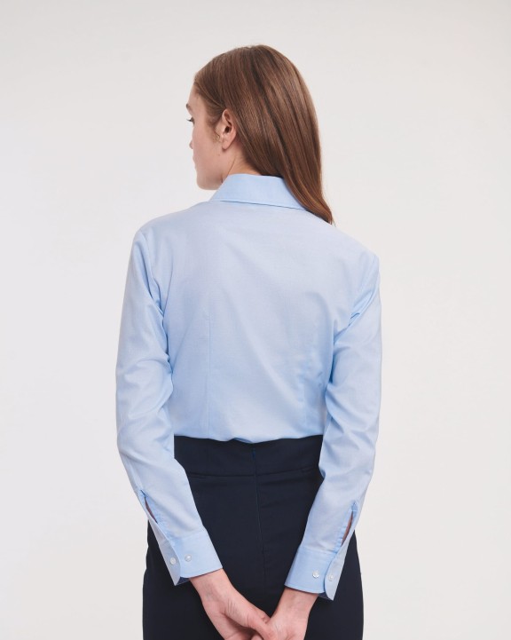 Hemd RUSSELL Ladies' Long Sleeve Easy Care Oxford Shirt voor bedrukking &amp; borduring