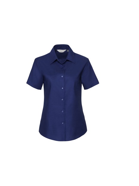 RUSSELL Chemise femme manches courtes Oxford bright royal personnalisable