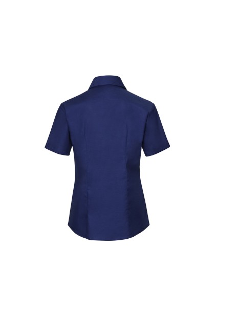 RUSSELL Chemise femme manches courtes Oxford bright royal personnalisable