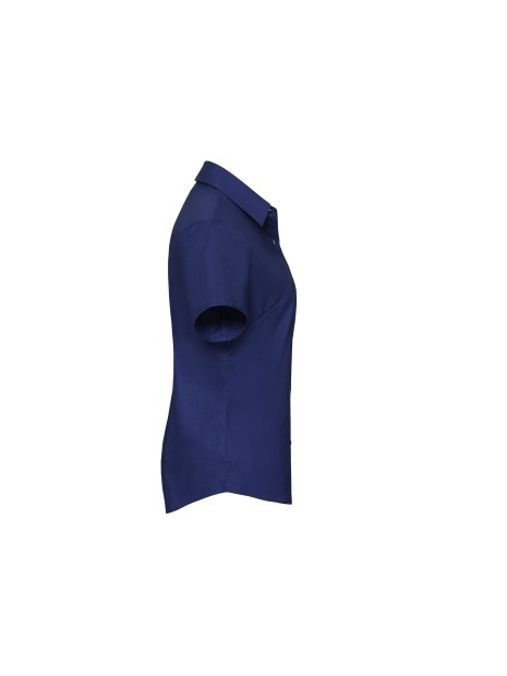 RUSSELL Chemise femme manches courtes Oxford bright royal personnalisable