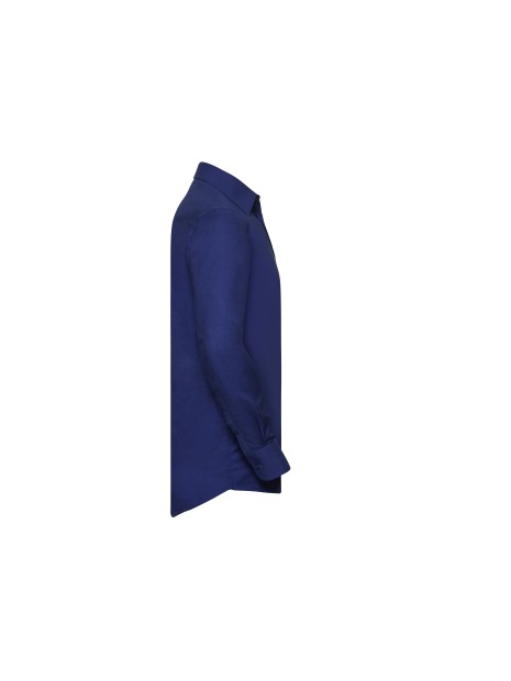 RUSSELL Chemise homme manches longues Oxford bright royal personnalisable