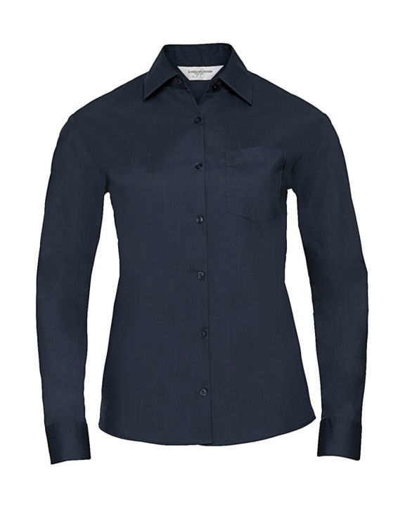 Chemise personnalisable RUSSELL Chemise femme popeline polycoton manches longues
