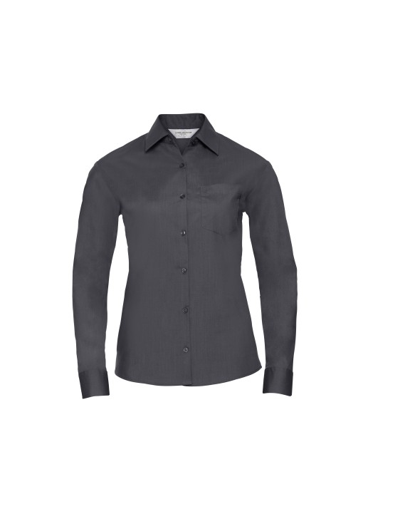 Chemise personnalisable RUSSELL Chemise femme popeline polycoton manches longues