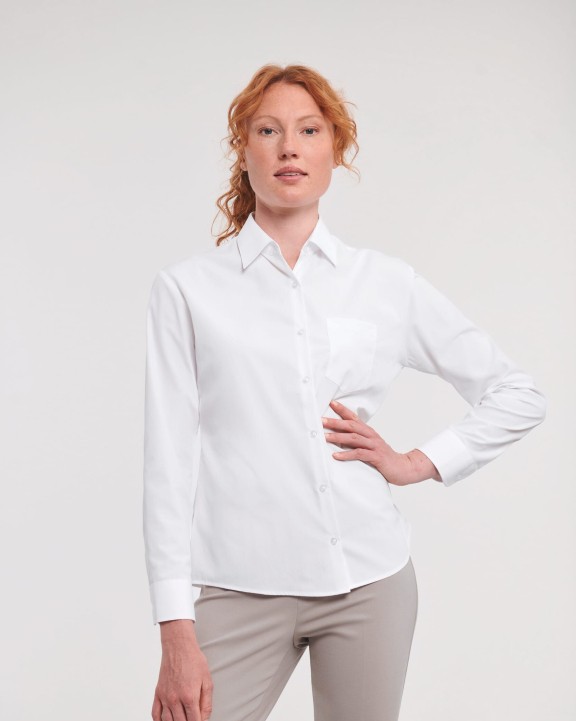 Chemise personnalisable RUSSELL Chemise femme popeline polycoton manches longues