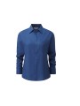 RUSSELL Chemise femme popeline polycoton manches longues bright royal personnalisable