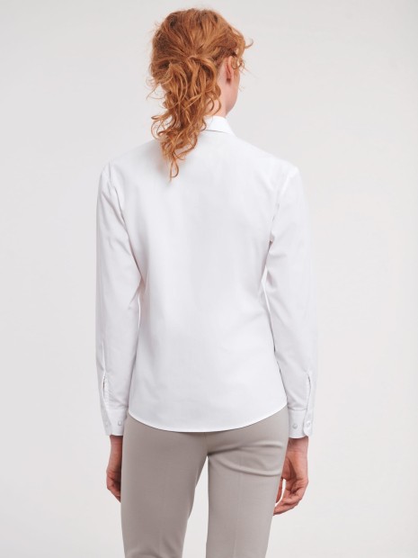 Chemises à personnaliser RUSSELL Chemise femme popeline polycoton manches longues 