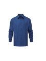 RUSSELL Chemise homme popeline polycoton manches longues bright royal personnalisable