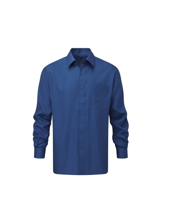 RUSSELL Men''s Ls Polycotton Popelinehemd Hemd personalisierbar