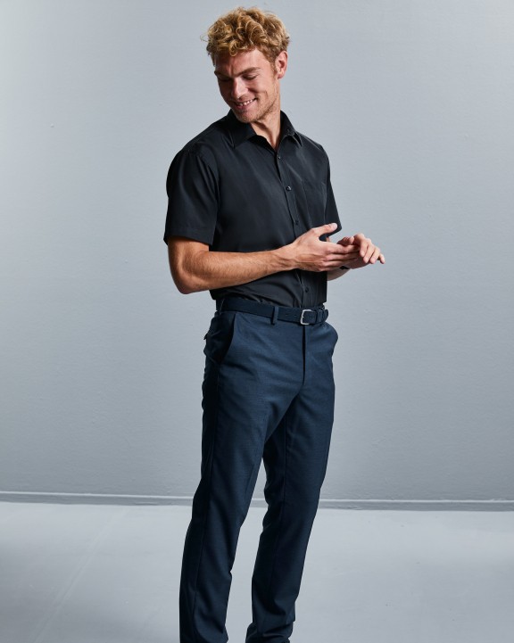 Hemd RUSSELL Men's Ss Polycotton Poplin Shirt voor bedrukking &amp; borduring