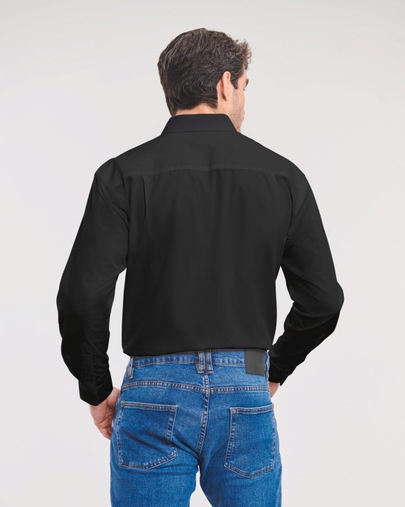 Chemise personnalisable RUSSELL Chemise homme popeline pur coton manches longues