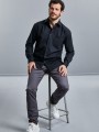 Chemises à personnaliser RUSSELL Chemise homme popeline pur coton manches longues 