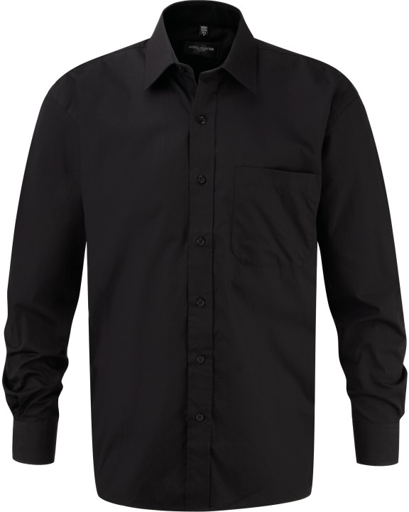Chemise personnalisable RUSSELL Chemise homme popeline pur coton manches longues
