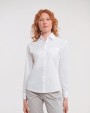 RUSSELL Ladies'' Ls Pure Cotton Easy Care Poplin Shirt Hemd personalisierbar