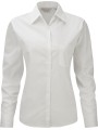 RUSSELL Chemise femme popeline pur coton manches longues blanc personnalisable