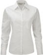RUSSELL Ladies'' Ls Pure Cotton Easy Care Poplin Shirt Hemd personalisierbar