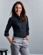RUSSELL Ladies'' Ls Pure Cotton Easy Care Poplin Shirt Hemd personalisierbar
