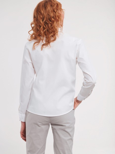 Chemises à personnaliser RUSSELL Chemise femme popeline pur coton manches longues 