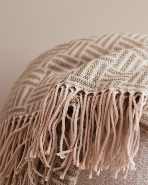 VINGA VINGA Lenox Decke Plaid personalisierbar