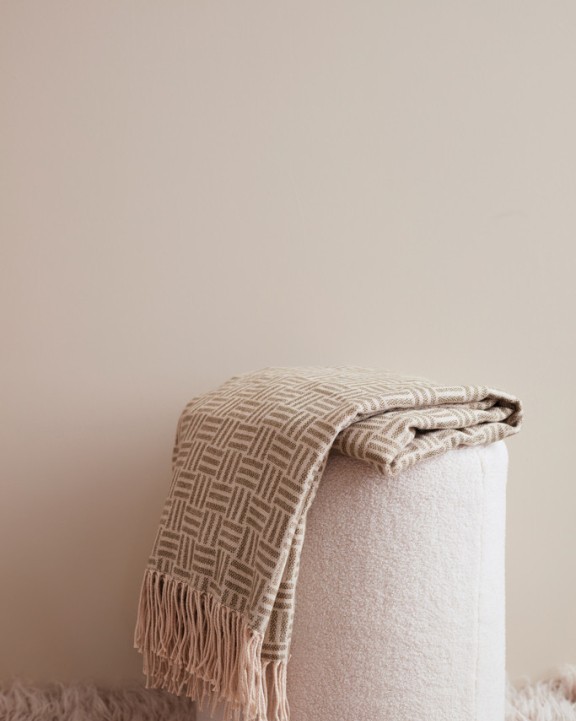 VINGA VINGA Lenox Decke Plaid personalisierbar