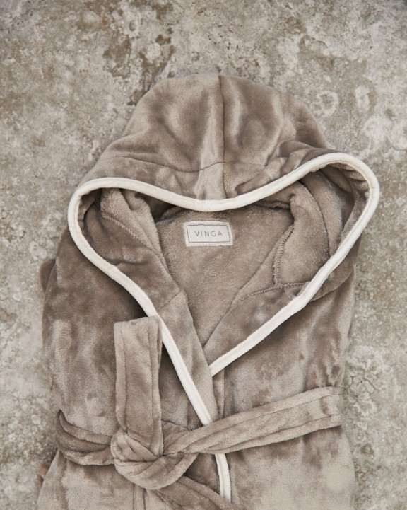 Produit éponge personnalisable VINGA VINGA Peignoir de luxe en peluche RPET GRS Louis taille S-M