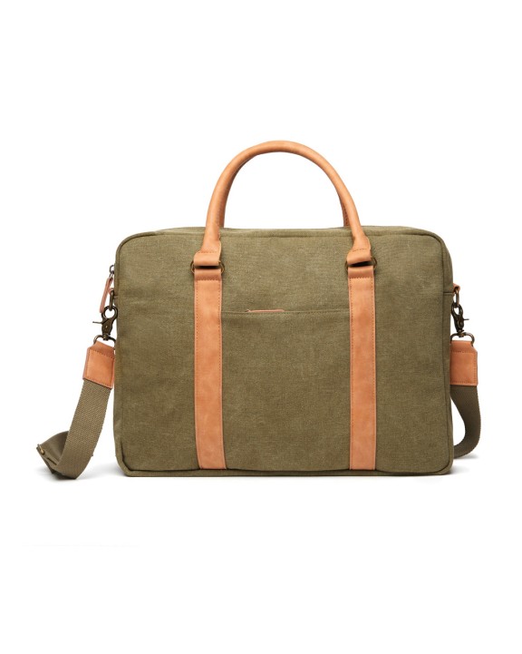 VINGA VINGA Bosler Computertasche aus RCS recyceltem Canvas Tasche personalisierbar