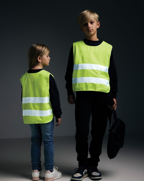 Gilet de sécurité personnalisable 4DO Gilet haute visibilité de signalisation en rPET GRS 3-6 ans