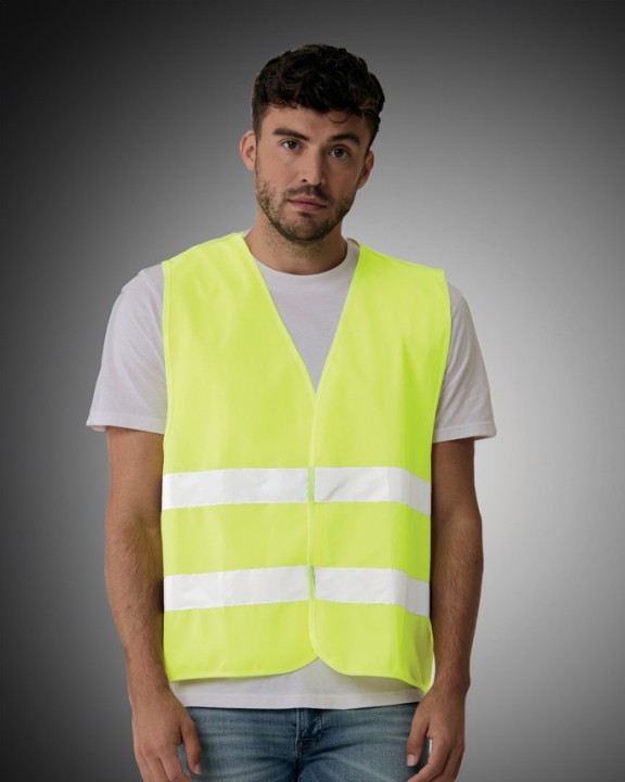 Gilet de sécurité personnalisable 4DO Gilet haute visibilité de signalisation en rPET GRS