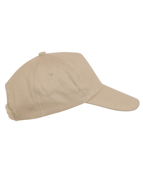 K-UP First kids - Casquette enfant 5 panneaux calvi beige personnalisable