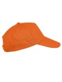 K-UP First kids - Casquette enfant 5 panneaux orange personnalisable