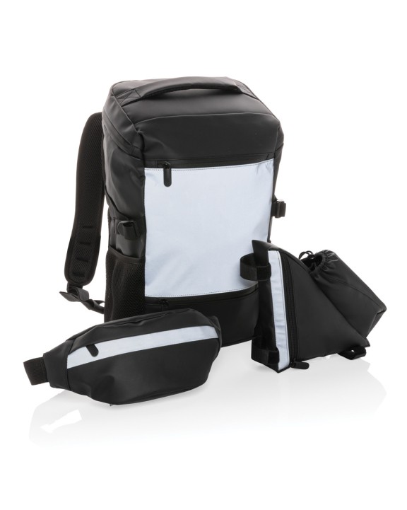4DO High-Visibility Fahrradtasche mit Flaschenhalter Tasche personalisierbar
