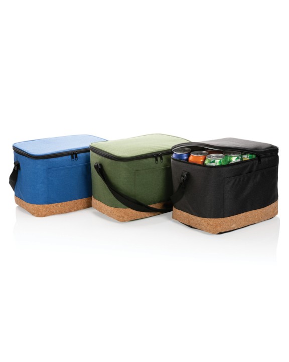 4DO Impact AWARE™ XL RPET Two-Tone Kühltasche mit Korkdetail Tasche personalisierbar