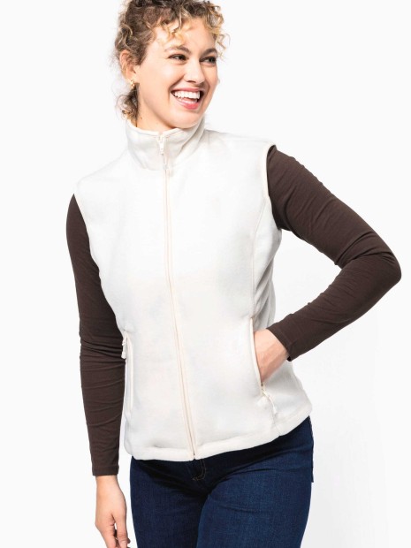 Laines polaires à personnaliser KARIBAN Bodywarmer micropolaire femme 