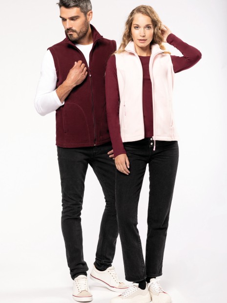 Laines polaires à personnaliser KARIBAN Bodywarmer micropolaire femme 