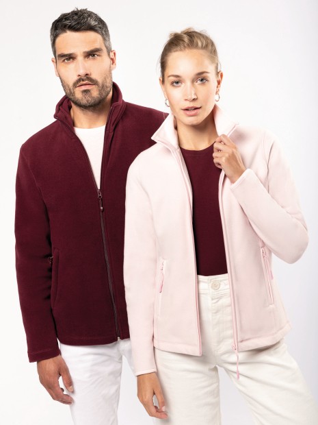 Laines polaires à personnaliser KARIBAN Veste micropolaire zippée femme 