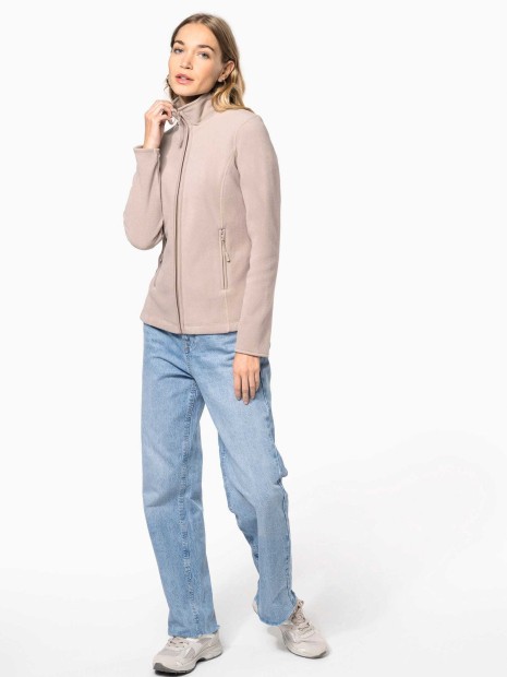 Laines polaires à personnaliser KARIBAN Veste micropolaire zippée femme 