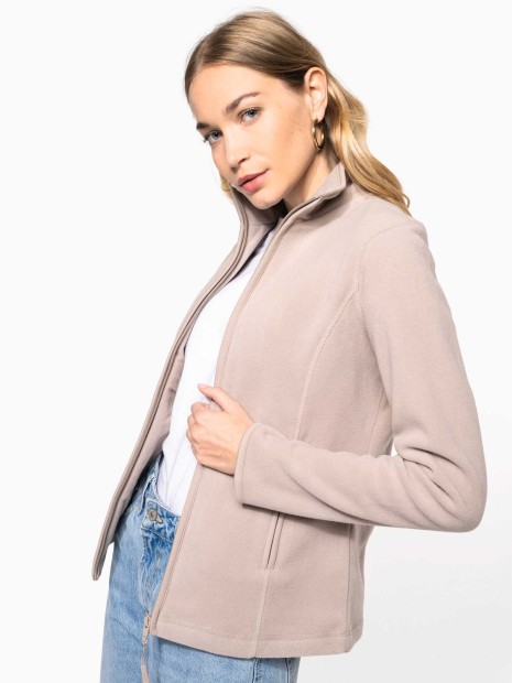 Laines polaires à personnaliser KARIBAN Veste micropolaire zippée femme 
