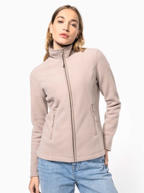 Laines polaires à personnaliser KARIBAN Veste micropolaire zippée femme 