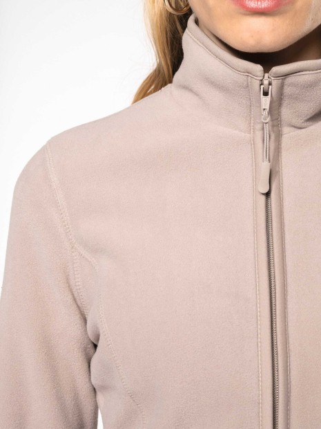 Laines polaires à personnaliser KARIBAN Veste micropolaire zippée femme 