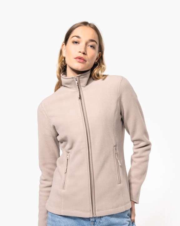KARIBAN Mikrofleece-Jacke mit Reißverschluss für Damen Polar Fleece personalisierbar