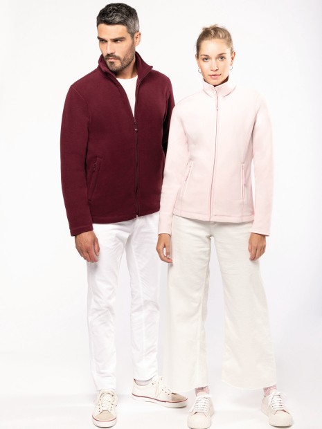 Laines polaires à personnaliser KARIBAN Veste micropolaire zippée femme 