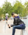 Petje 4DO Impact AWARE™ 5 panel recycled katoenen truckercap voor bedrukking &amp; borduring