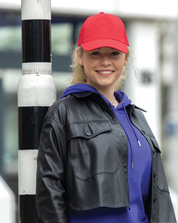 Casquettes personnalisable 4DO Casquette filet 5 panneaux coton recyclé Impact AWARE™