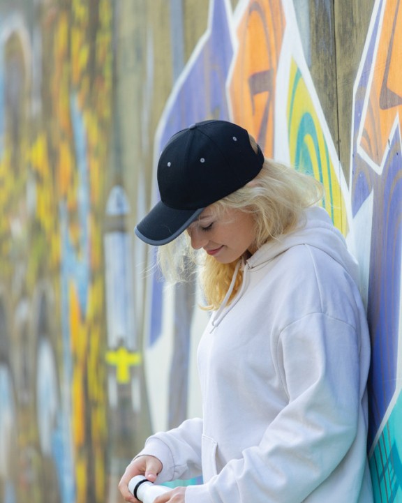 Casquette personnalisable 4DO Casquette contraste 6 panneaux coton recyclé Impact AWARE™