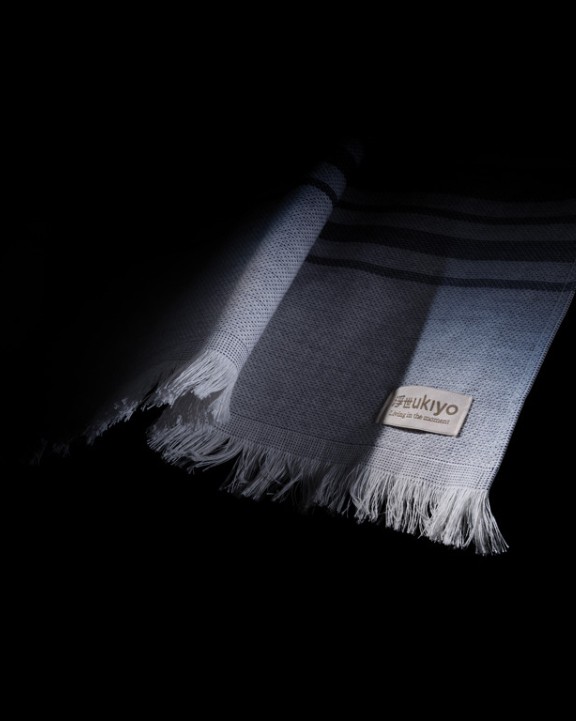 Produit éponge personnalisable UKIYO Serviette Hammam Ukiyo Yumiko AWARE™ Made in Europe