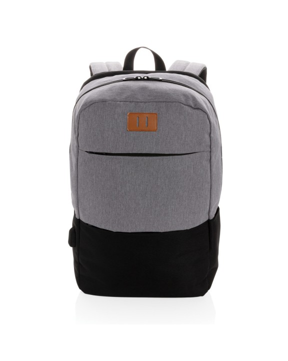 Sac & bagagerie personnalisable 4DO Sac à dos ordinateur 15,6" avec USB et anti RFID