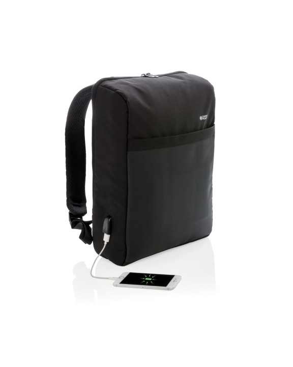 SWISS PEAK Swiss Peak 15" Anti-Diebstahl RFID & USB Rucksack Tasche personalisierbar