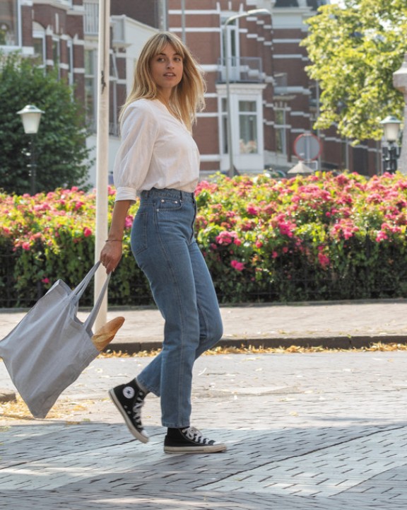 4DO Impact AWARE™ recycelte Baumwolltasche 145gr mit Boden Tasche personalisierbar