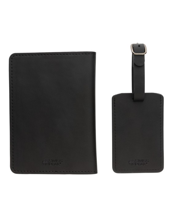 SWISS PEAK Swiss Peak Reise-Geschenkset aus GRS recyceltem PU Tasche personalisierbar