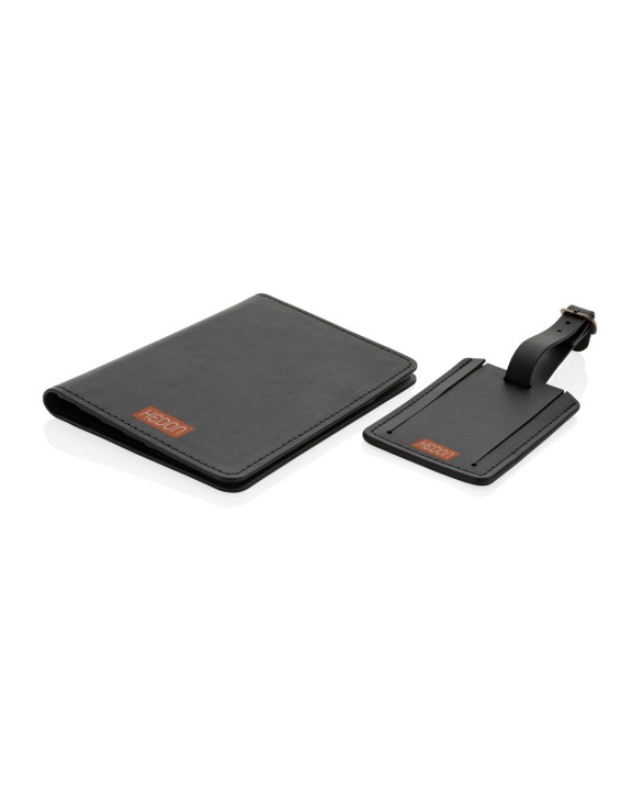 SWISS PEAK Swiss Peak Reise-Geschenkset aus GRS recyceltem PU Tasche personalisierbar